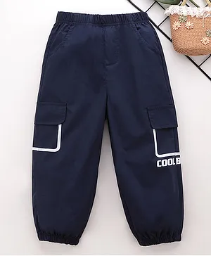Kookie Kids Full Length Solid Lounge Pant - Blue