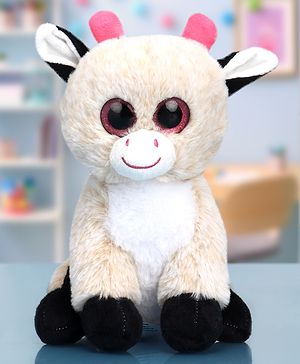 Babyhug Baby Cow Soft Toy Peach - Height 20 cm