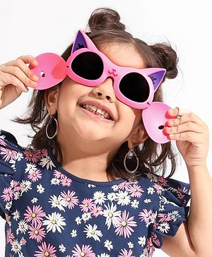 Babyhug Kids Sunglasses - Pink - L 14.5 x B 5 cm