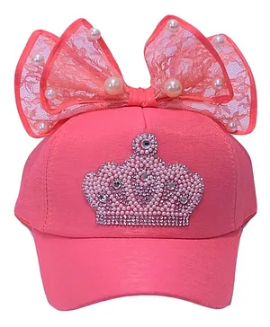 Tipy Tipy Tap Pearl Crown Detailing Baseball Cap - Pink