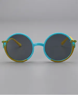 Pine Kids Round Shaped Sunglasses  - Blue & Yellow 
