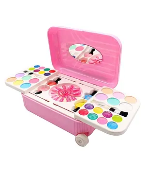 Niyamat All-in-One Trolley Type Water Removable Real Cosmetics & Beauty Makeup Kit - Multicolour
