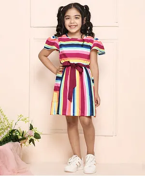 One Piece Dresses Frocks Short Knee Length 8 10 Years Multi Color Frocks And Dresses Online Buy Baby Kids Products At Firstcry Com