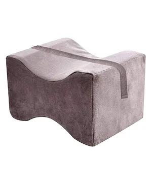 Fun Homes Memory Foam Orthopedic Knee Support Leg Rest Pillow - Grey