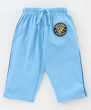 Jus Cubs 3/4th Track Pant With Badge - Lt-Blue