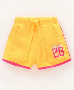 Jus Cubs Knee Length Fashion Shorts - Yellow