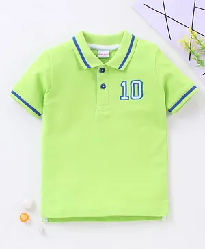 vastwit Toddler Baby Girls Doll Collar Solid Color Basic T-Shirt Tees Shirt Kids Casual Tops Blouse