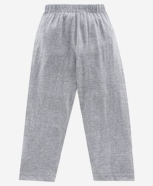 Kiddopanti Full Length Solid Pants - Light Grey