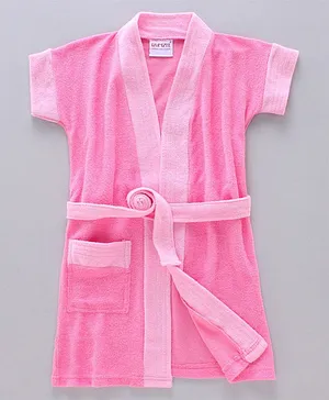 Bumzee Half Sleeves Bathrobe - Pink