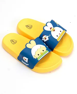 Lil Lollipop Chick Design Slippers - Yellow