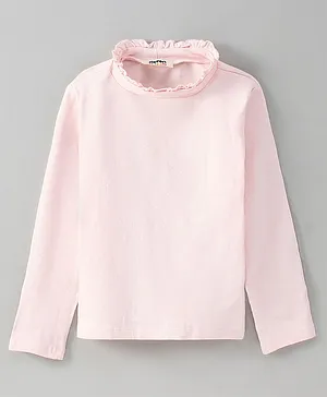 Koton Full Sleeves Solid Colour Top - Light Pink