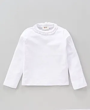 Koton Full Sleeves Solid Colour Top - White