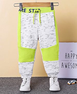 Babyhug Full Length Lounge Pant - Yellow White - 2-3Y Yellow