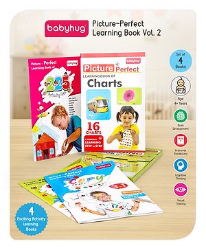 Babyhug Big Picture Early Learning Activity Books Pack Of 4 - English