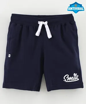 Proteens - Bodycare Shorts Text Print - Navy Blue