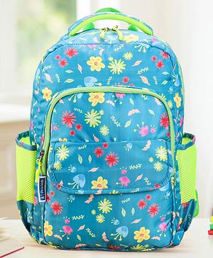 Pine Kids 17 Inch Azure School Backpack Blue