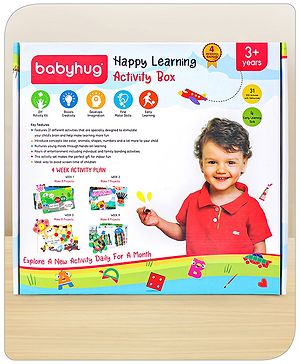 Babyhug Happy Learning Activity Box with 31 Activities - Multicolour