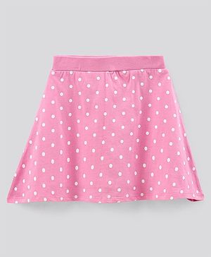 Pine Kids Biowashed Skirt Dots Print - Pink