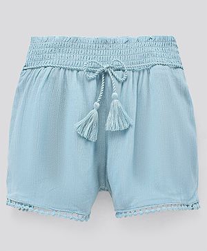 Pine Kids Mid Thigh Softener Wash Shorts - Blue