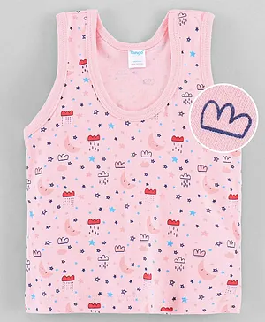 Tango Sleeveless Vest Cloud Print - Pink