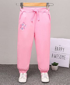 Babyhug Full Length Lounge Pant - Pink