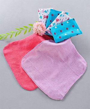 Babyhug Wash cloth Pack of 6 - Multicolor