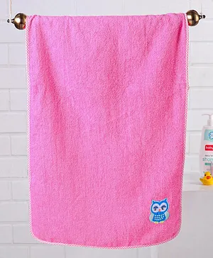Babyhug Towel Owl Patch - Pink