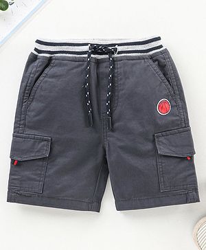 Babyhug Knee Length Shorts - Navy Blue