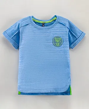 Play by Little Kangaroos Half Sleeves T Shirts - Blue
