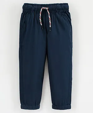 Rikidoos Solid Full Length Joggers - Navy Blue