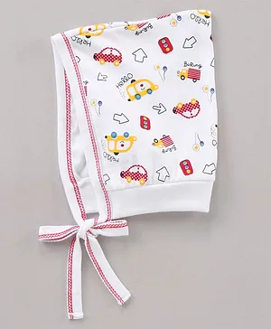 Child World Cars Printed Baby Cap - Multicolor