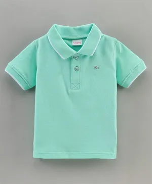 Babyhug Half Sleeves Polo T-Shirt - Blue