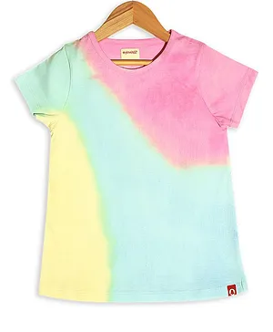 Pinehill Rainbow Dip Dye Short Sleeves Tee - Multi Color