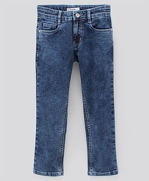Pine Kids Full Length Enzyme Wash Jeans - Dark Blue