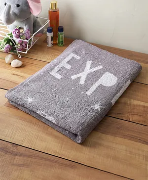 Softweave Bamboo Explore Embroidery Towel - Grey