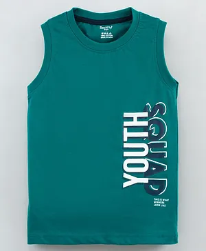 Smarty Sleeveless T-Shirt Text Print (Colour May Vary)