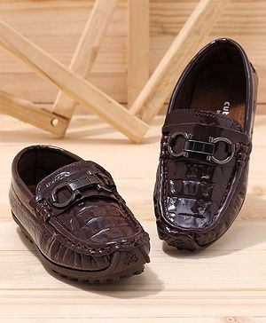Cute Walk by Babyhug Formal Shoes - Coffee