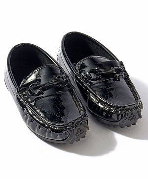 Cute Walk by Babyhug Slip On Party Wear Loafer Shoes - Dark Brown