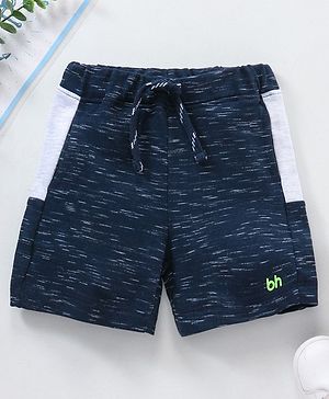 Babyhug Knit Solid Color Shorts - Navy