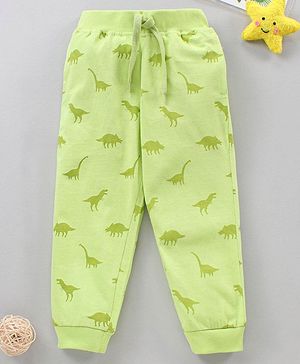 Babyhug Full Length Lounge Pants Dinosaurs Print - Green