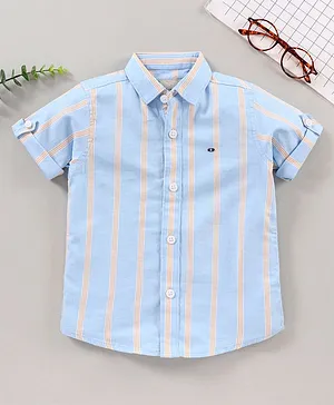 Jash Kids Half Sleeves Shirts Striped - Blue