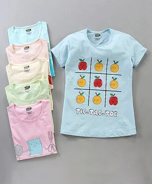 KandyFloss by Amul Half sleeves Tee Pack of 6 - Multicolor