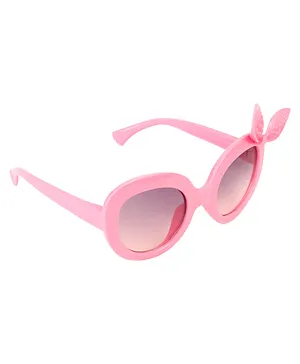 Spiky UV Protection Aviator Sunglasses - Pink