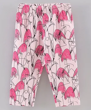 Doreme Capris Abstract Printed - Pink