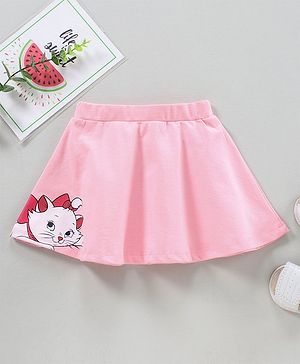 Babyhug Knee Length Skirt Marie Print - Pink