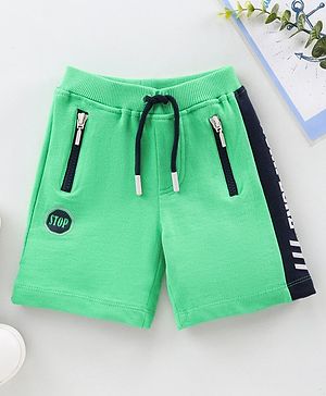 Babyhug Knee Length Shorts - Green