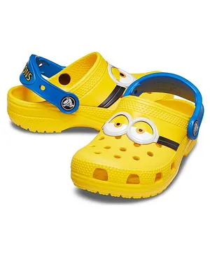 Crocs Fun Lab Despicable Me Minions Design Casual Wear Clogs - Yellow