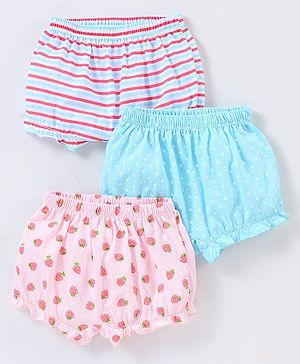 Babyhug Printed Bloomers Pack of 3 - Multicolor