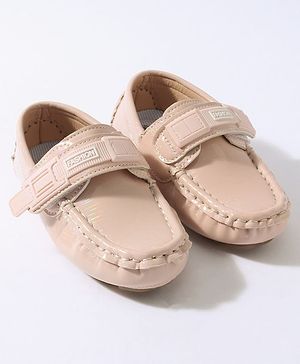 Cute Walk by Babyhug Velcro Party Wear Loafer Shoes - Pinkj