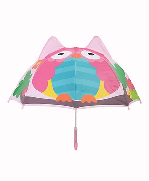 Babyhug Umbrella Owl Print - Multicolour 
